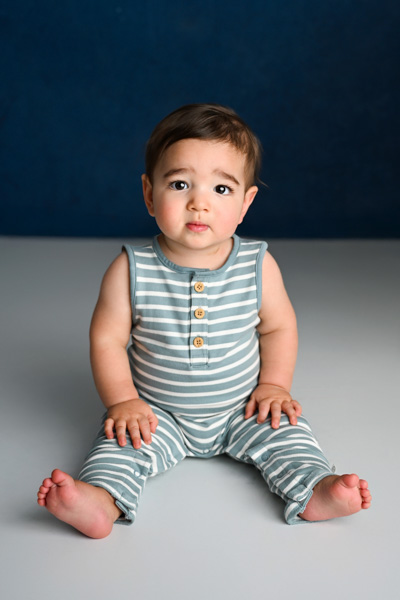 Child laughing in a relaxed session