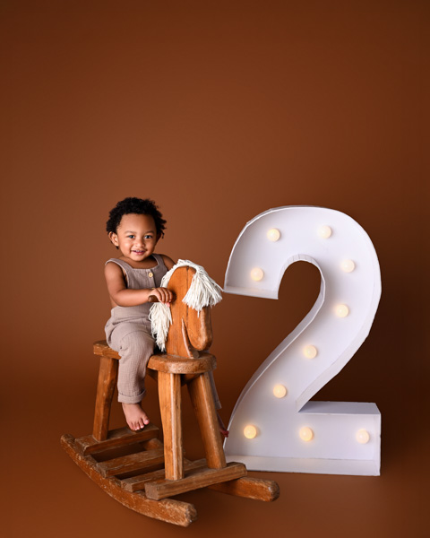 Toddler celebrating a birthday