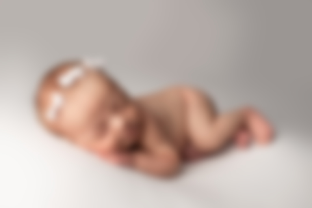 Newborn baby sleeping peacefully
