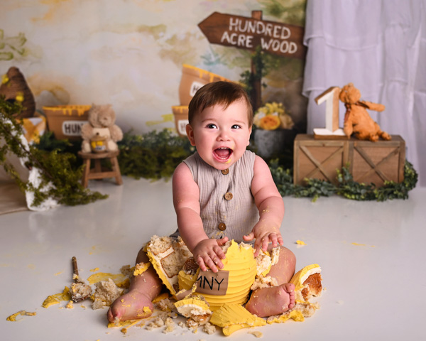 Family celebrating a toddler milestone together