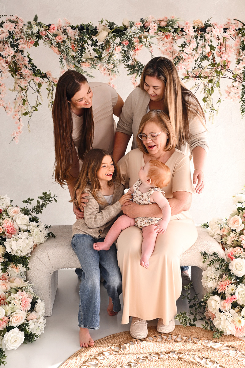 Family portrait outdoors in Phoenix