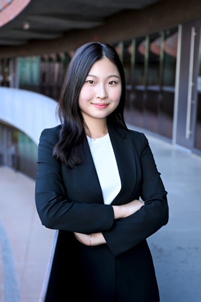 Confident headshot in flattering light