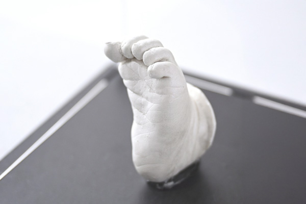Hand and footprint 3D casting keepsake