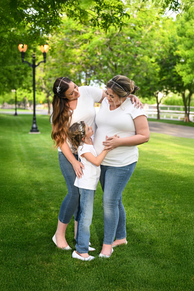 Pregnant woman with partner